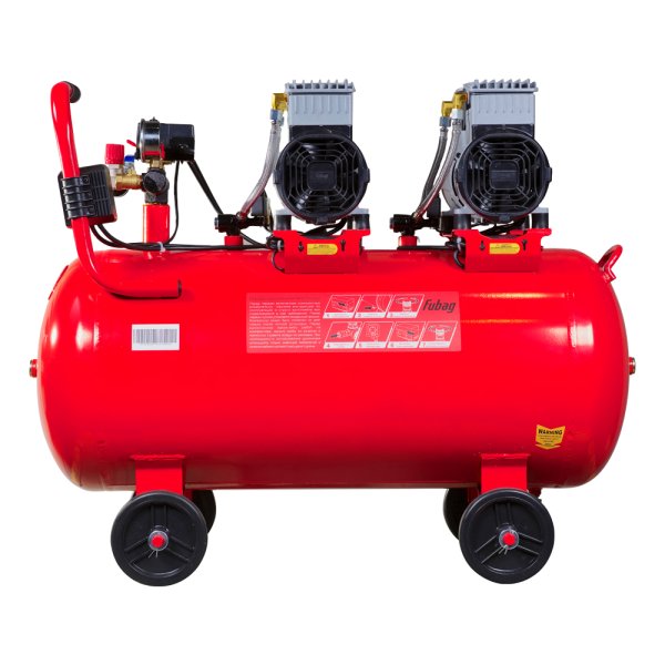 Компрессор воздушный безмасляный малошумный FUBAG OLS 500/100 CM2х2 + Набор пневмоинструмента (5 предметов) в ПОДАРОК в Перми фото