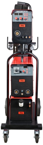 Сварочный полуавтомат INMIG 500T DW SYN + Подающий механизм DRIVE INMIG DW SYN + Шланг-пакет 5 м + Горелка FB 500 3 м + Блок жидкостного охлаждения + Тележка в Перми фото