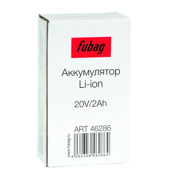 Аккумуляторная батарея FLI5S1P1202 Li-ion к бензиновым газонокосилкам FUBAG с электростартером и минирайдеру (20V/2Ah) в Перми фото