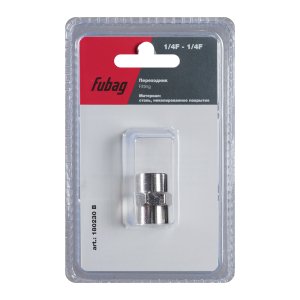 FUBAG Переходник 1/4 дюйма F - 1/4 дюйма F, блистер 1 шт в Перми фото