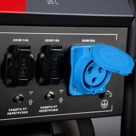 Бензиновый генератор с электростартером и коннектором автоматики FUBAG BS 7500 A ES в Перми фото