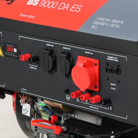 Бензиновый генератор FUBAG BS 9000 DA ES (трехфазный) с электростартером и коннектором автоматики в Перми фото