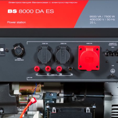 Бензиновый генератор FUBAG BS 8000 DA ES (трехфазный) с электростартером и коннектором автоматики в Перми фото