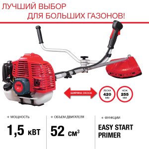 FUBAG Бензиновый триммер FPT 52 + Триммерная леска  сечение витой квадрат L 130 м * 2.4 мм в ПОДАРОК в Перми фото