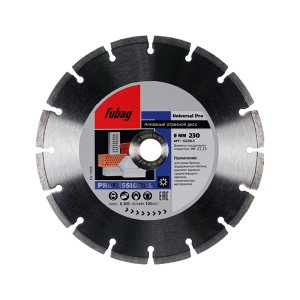 Алмазный отрезной диск FUBAG Universal Pro D230 мм/ 22.2 мм в Перми фото