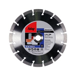 Алмазный отрезной диск FUBAG Universal Extra_ диам. 230/22.2 в Перми фото