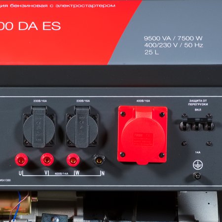 Бензиновый генератор FUBAG BS 8000 DA ES (трехфазный) с электростартером и коннектором автоматики в Перми фото