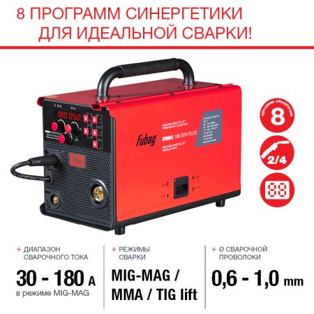 FUBAG Сварочный полуавтомат IRMIG 188 SYN PLUS c горелкой FB 250 3 м в Перми фото